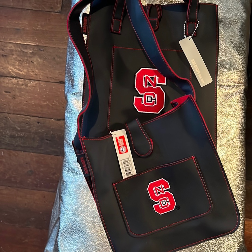 Alan Stuart North Carolina State leather bags